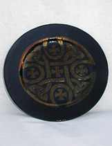 7" Slumped Glass Celtic Cross Plate