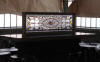 Pint table divider stained glass panel for Haddingtons.