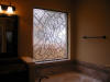 Ledaed glass panel installed