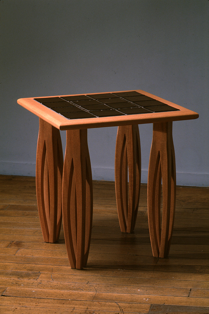 Ceili Celtic Fused Glass and Wood Table