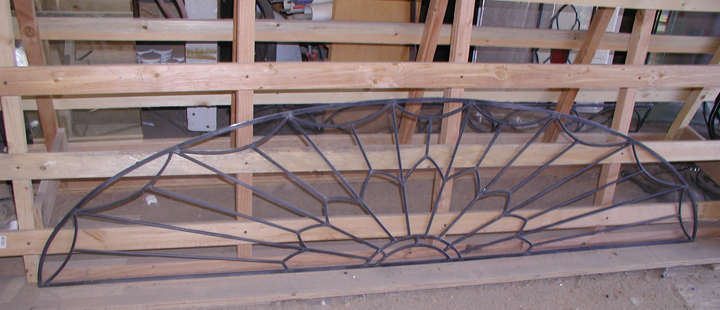 Traditional Leaded Restoration Glass Transom and Sidelites
