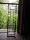 Clear leaded beveled glass panel