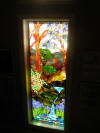 Custom stained glass window landscape