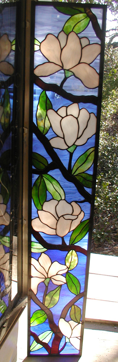 Stained Glass Magnolias Sidelites