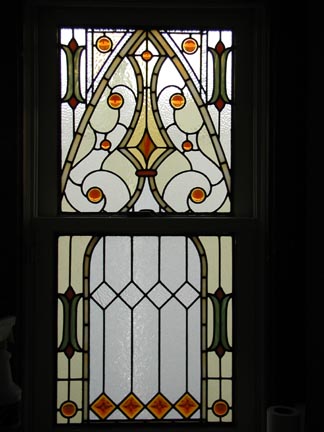 Visconti Stained Glass Bathroom Privacy Window