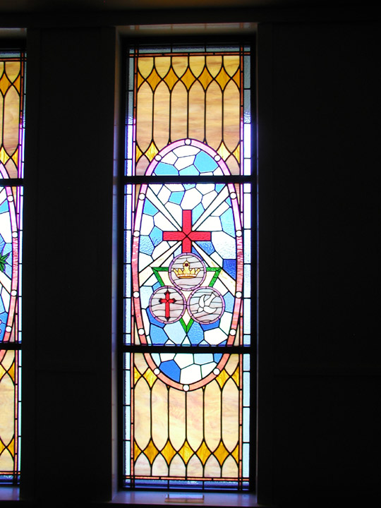 KCC Cross Dove and Crown Window