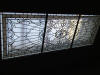 custom leaded glass skylight installed