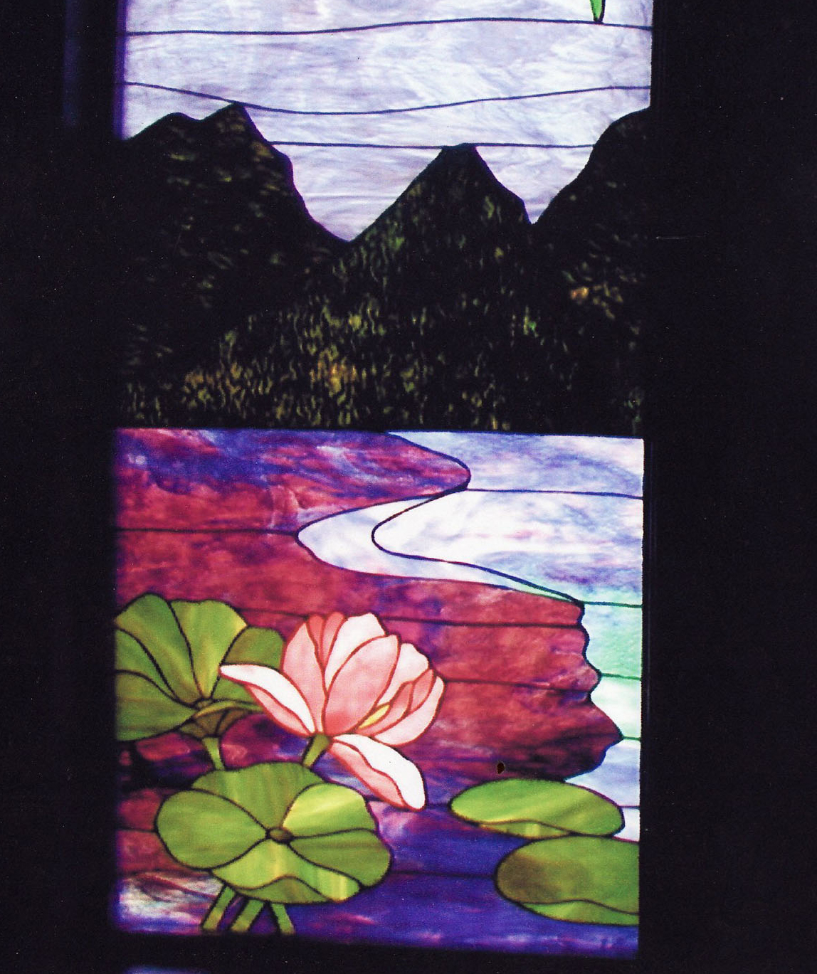 Oriental Scene in Stained Glass
