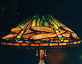 16 inch Tiffany Reproduction Dragonfly Lamp in Green
