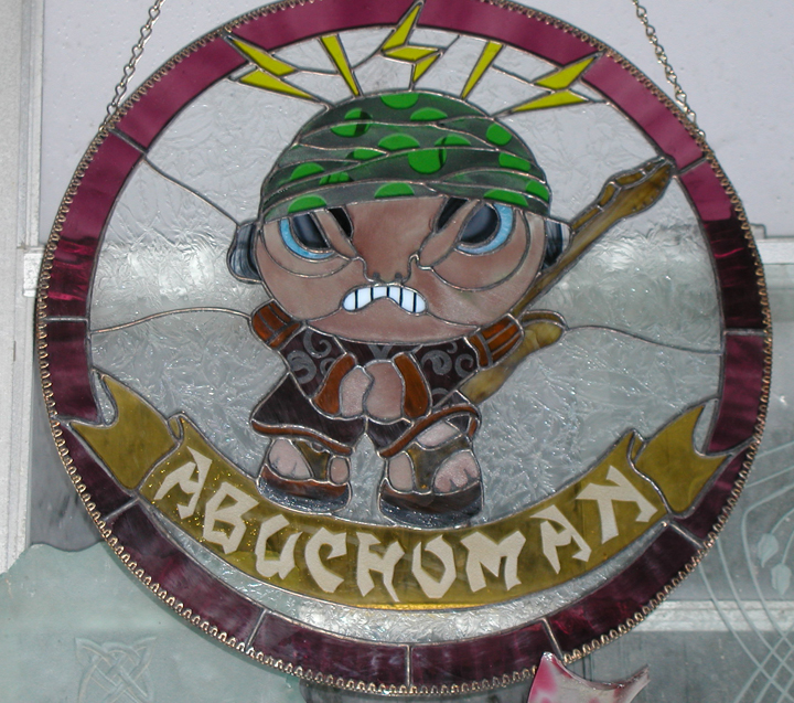 abuchoman stained glass window hanging