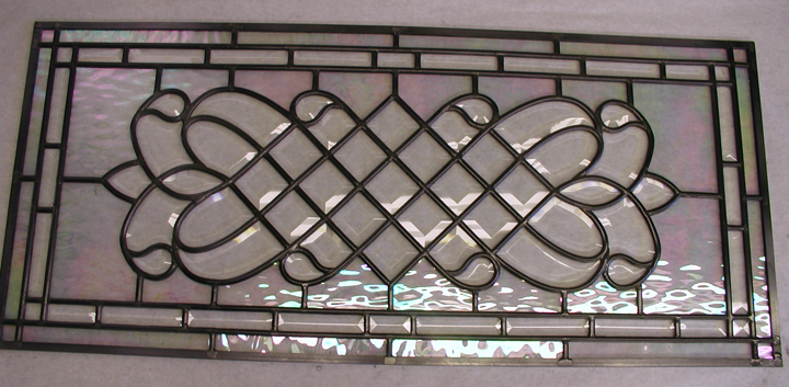 Leaded beveled glass window