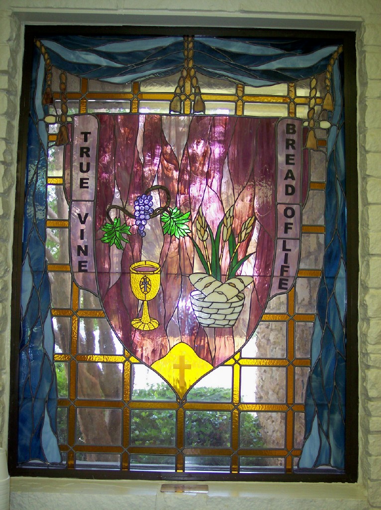 KCC Barrow Hall True Vine Bread of Life Window