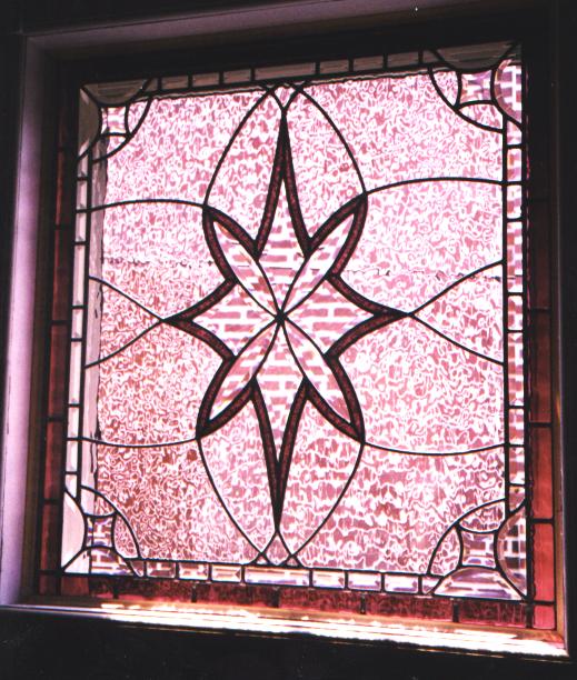 Leaded Beveled Glass Decorative Window