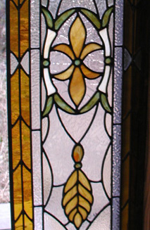 Leaded Stained Glass Patio Doors