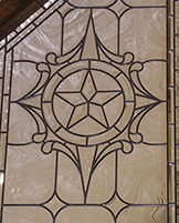 Castle Leaded Glass Texas Star Peak Windows