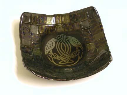 Fused Glass Celtic "Handfast" Bowl