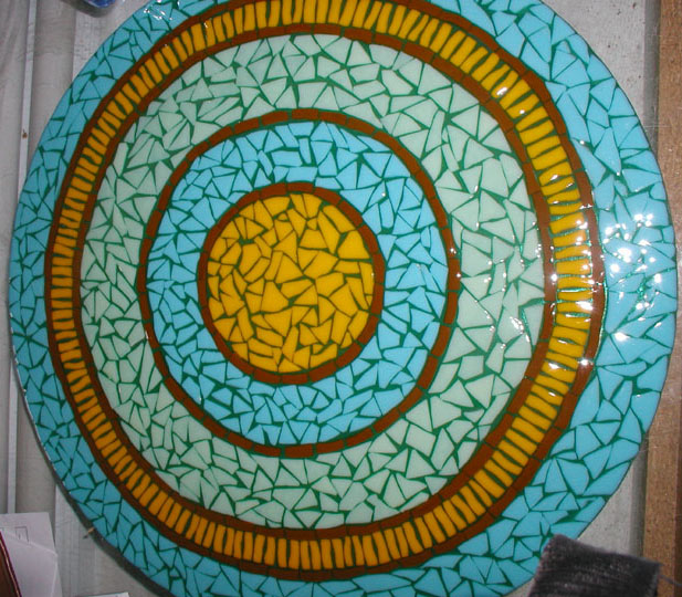 Mosaic Style Fused Glass Sink