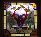 Stained Glass Symbol of the Feminine Window