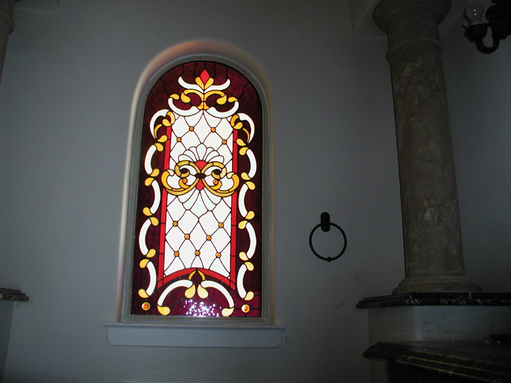 Bathroom Privacy Stained Glass Window