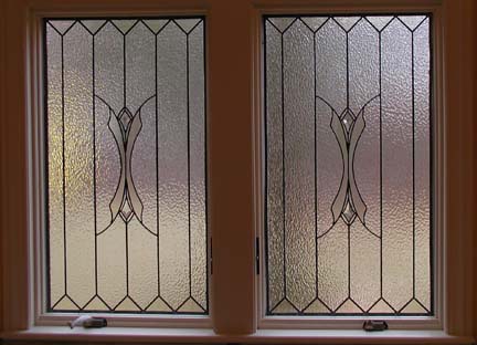 bathroom privacy leaded glass windows