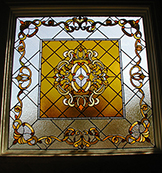 Bathroom Leaded Stained Glass Window 