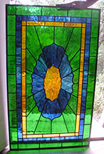Stained Glass Simple Victorian Transom