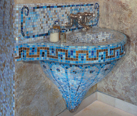 Mosaic Bathroom Sinks