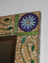 Mosaic Bordered Hanging Mirror