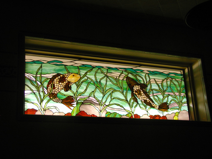 Stained Glass Koi Fish Windows