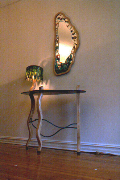 Reflections Table Mirror and Lamp