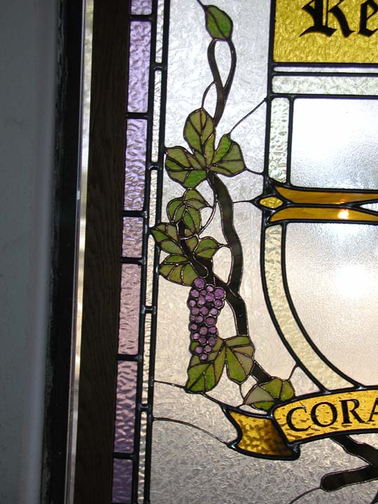 Regents Stained Glass Logo with Grapes