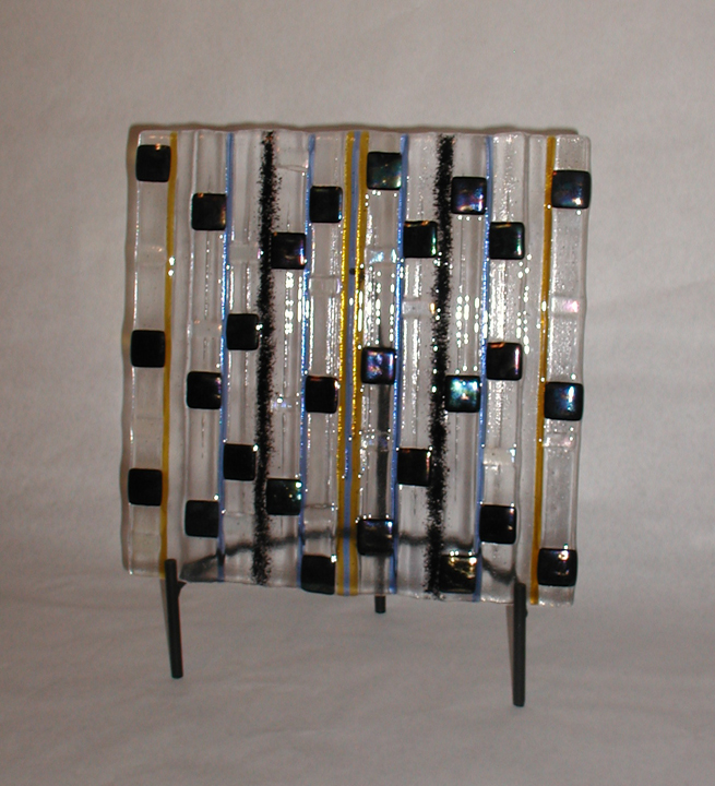 Fused Glass Panel on Stand