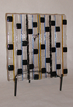 Fused Glass Panel on Stand