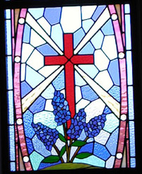 KCC Sanctuary stained glass window 1