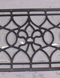 All Custom Bevel Fleur de Lis Window