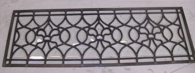 All Custom Beveled Fleur de Lis Transom Window