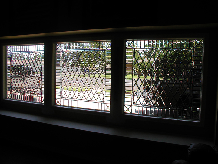 Custom all bevel diamond lite with border window