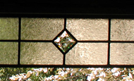 Long Transom Window with Multi Faceted Bevels