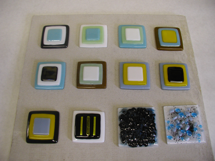 fused glass tiles