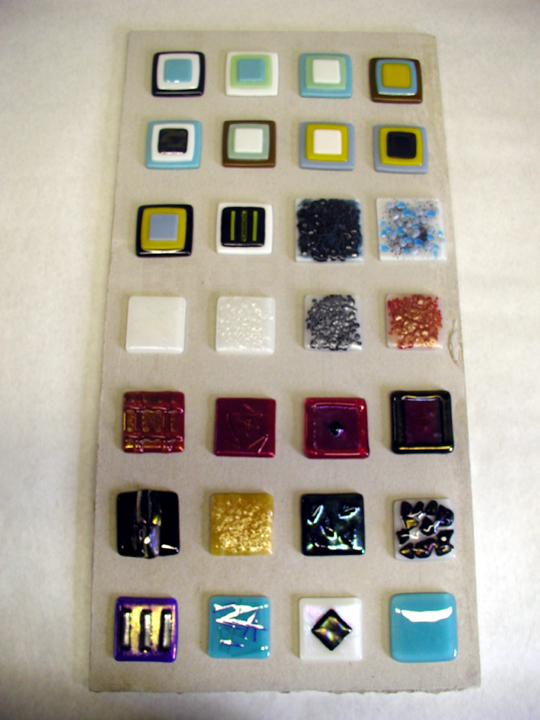 fused glass tiles