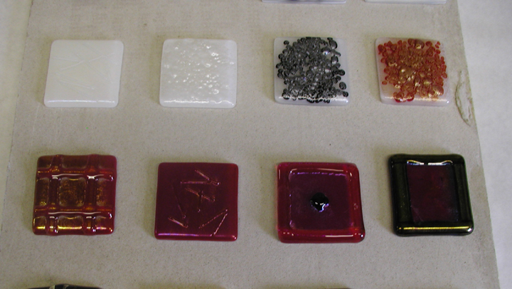 fused glass tiles