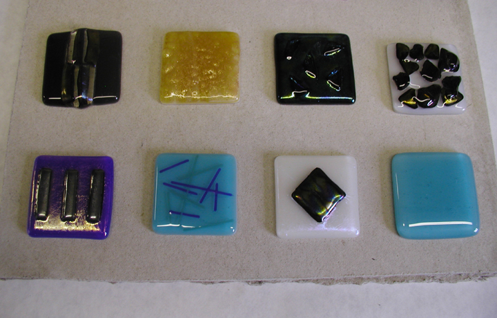 fused glass tiles